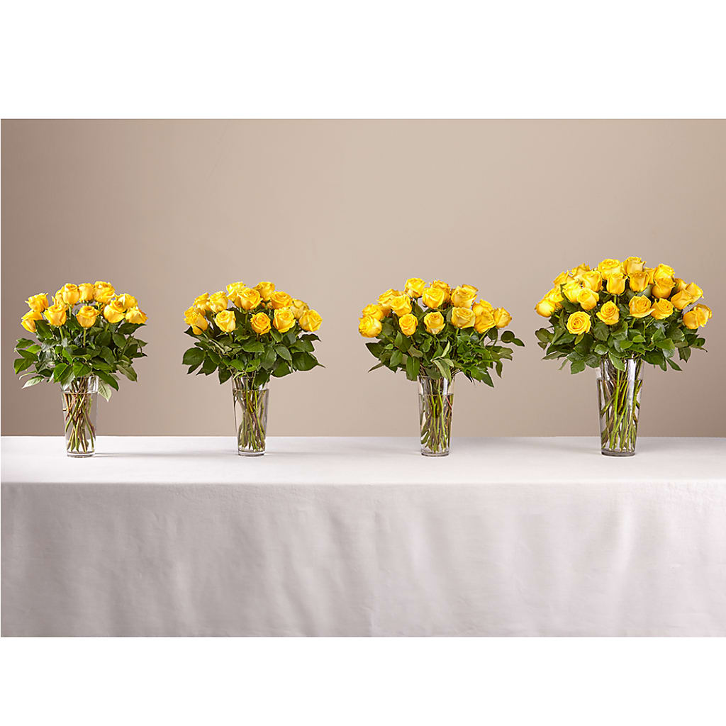 Long Stem Yellow Rose Bouquet – KLEIN'S FLORAL & GREENHOUSES INC, Madison WI