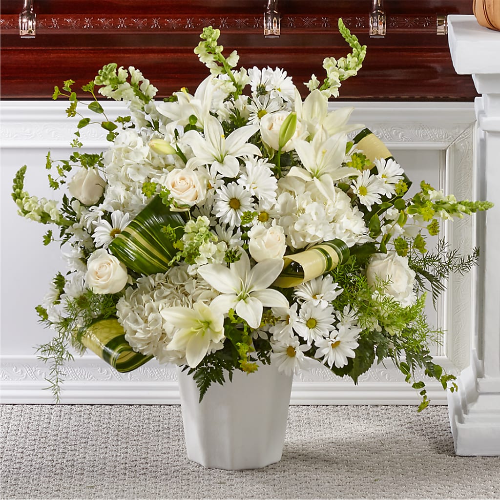 Thoughts of Tranquility Floor Basket – KLEIN'S FLORAL & GREENHOUSES INC, Madison WI