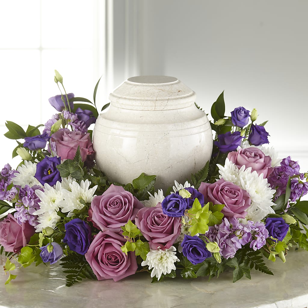 Blooming Sympathy Cremation Adornment – KLEIN'S FLORAL & GREENHOUSES INC, Madison WI