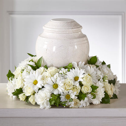 Ivory Gardens Cremation Adornment – KLEIN'S FLORAL & GREENHOUSES INC, Madison WI
