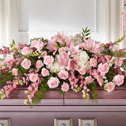 Life & Remembrance Casket Spray – KLEIN'S FLORAL & GREENHOUSES INC, Madison WI