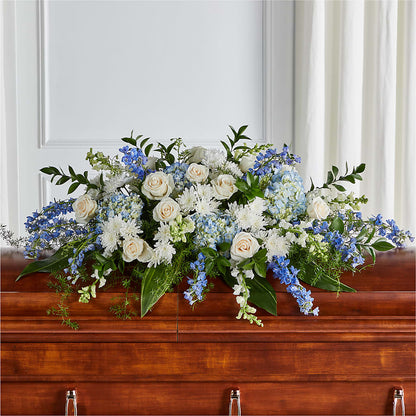 Timeless Essence Casket Spray – KLEIN'S FLORAL & GREENHOUSES INC, Madison WI